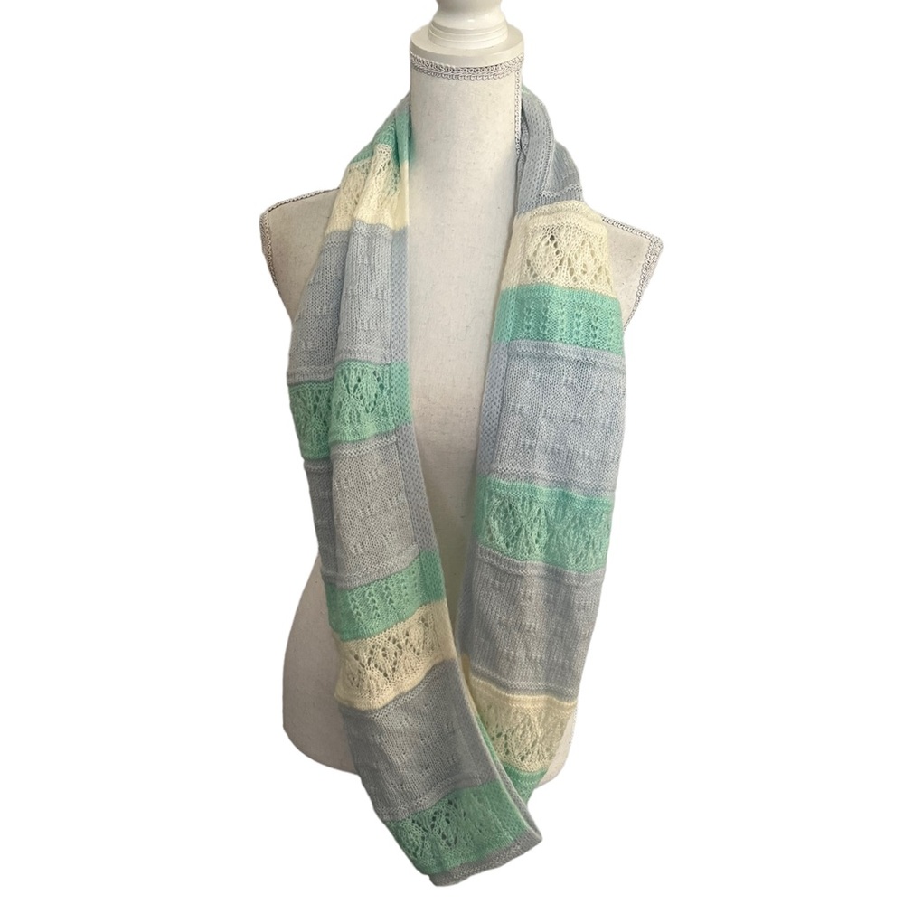 New York & Company Soft Pastel Colors Infinity Scarf